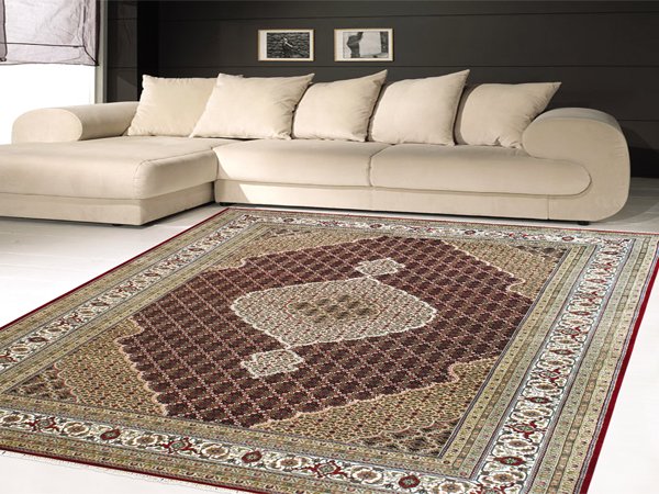 Design No.: Mahi |  Quality: Tabriz Mahi | Colour: Red